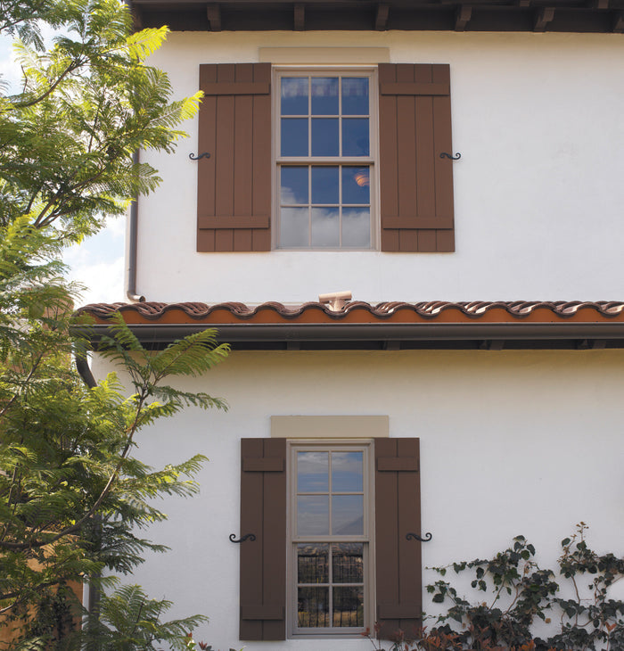 12" Plank Shutter - 2 Board , 2 Batten