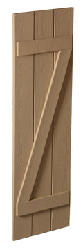14" Board and Batten Shutter - 3 Board , Z Batten