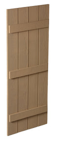 24" Board and Batten Shutter - 4 Board , 3 Batten