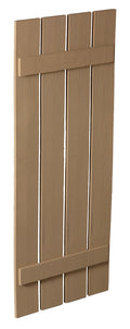 24" Plank Shutter - 4 Board , 2 Batten