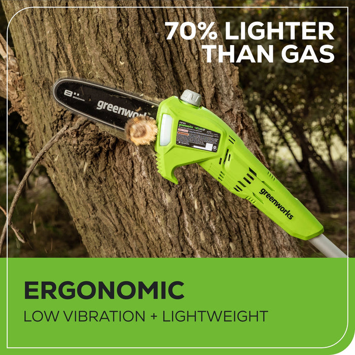 40V 8" Cordless Battery Pole Saw (Tool Only)