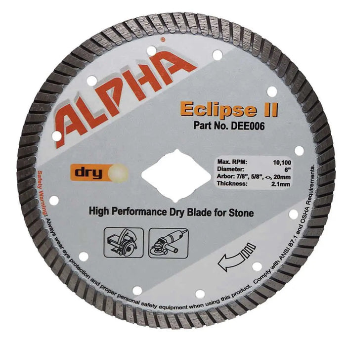 Shop Alpha DEE007 Eclipse II 7 Granite Dry Diamond Blade | Artistic Tile & Stone