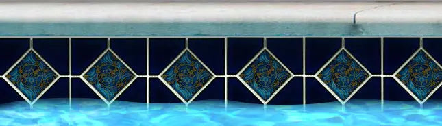 Shop Ambon 6 Deco Royal Blue  6x6 From Fujiwa |   Artistic Tile & Stone