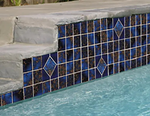 Shop Ambon 6 Deco Royal Blue  6x6 From Fujiwa |   Artistic Tile & Stone