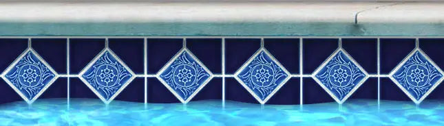 Shop Ambon 7 Deco Cobalt Blue 6x6 From Fujiwa |   Artistic Tile & Stone