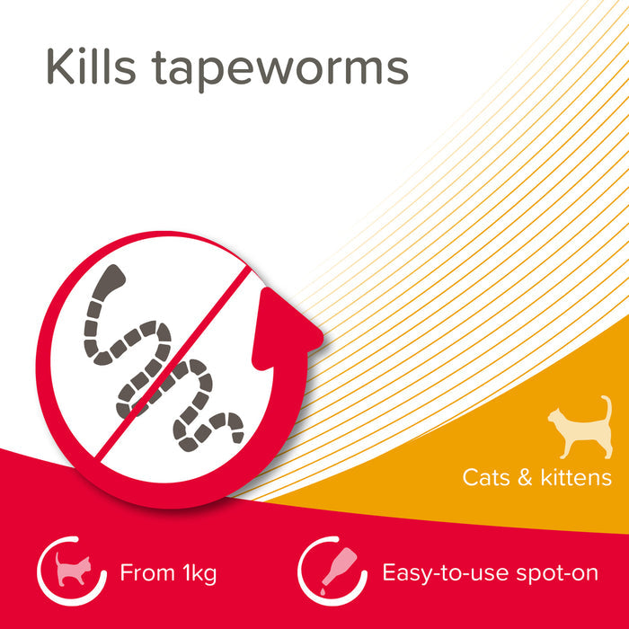 Beaphar WORMclear for Cats Worming Spot-On Solution x 2