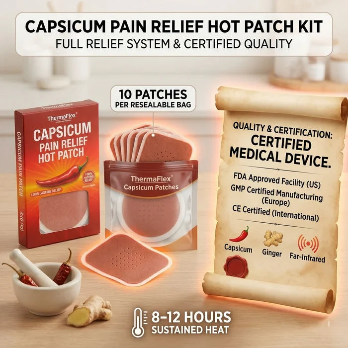 CapsiRelief Pro– Capsicum-Based Pain Relief Patch (Buy 1 Get 2 Free)
