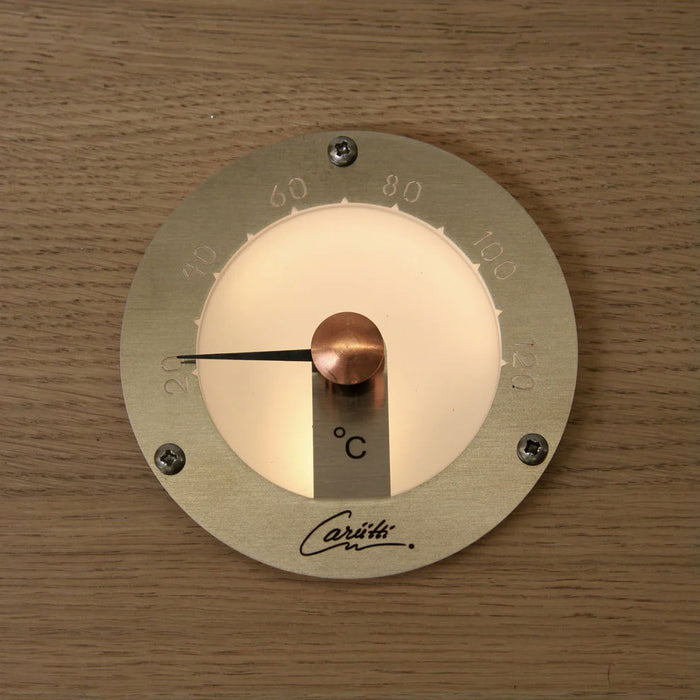CARIITTI Illuminated Sauna Thermometer - Stainless Steel