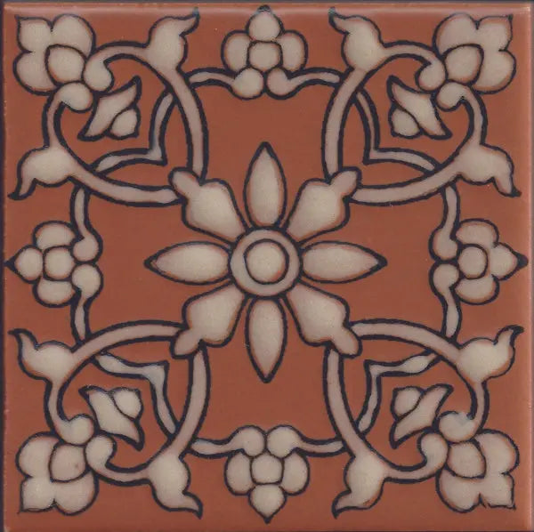 Shop Catalina Samara Terra Cotta 4x4 | Artistic Tile & Stone