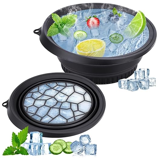 Collapsible Silicone Facial Ice Bath Bowl for Easy Storage & Carrying(pack of 1)