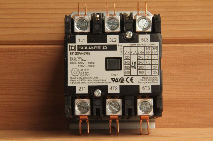 Superior Saunas: Contactor - Contactor, 50amp, 3 POLE, for CB 7-3, CB 9-3, 3 Phase