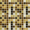 FGM 3/4x3/4 Glass Mosaic Brown Mix