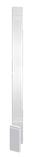 Fluted Narrow Pilaster with Detached Plinth