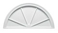 Half-Round Spoked Pediment