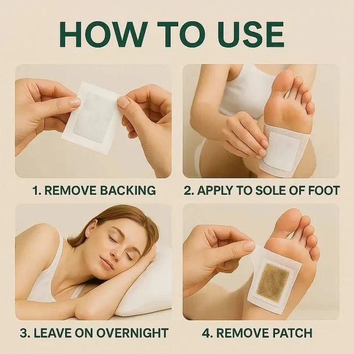 Herbal Foot Pads | Gentle Night Care Pads for Daily Foot Comfort (BUY 1 GET 3 FREE))