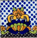 Shop Majolica Porcelain Maya 4x4 #5 Deco | Artistic Tile & Stone
