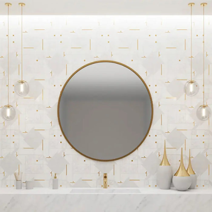 Shop Mir Skalini Rockefeller White NouveauÂ |Â Â  Artistic Tile & Stone