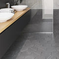 Shop Mir Terra Nero Hex | Artistic Tile & Stone