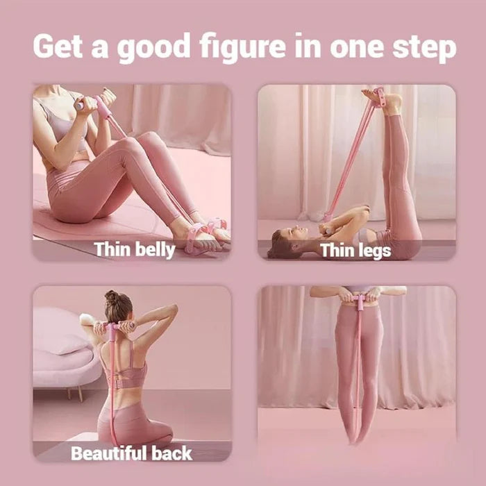 Multifunction Pedal Resistance Band (PINK)