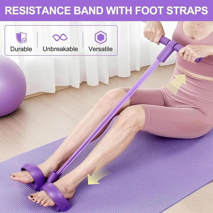 Multifunction Pedal Resistance Band (PINK)