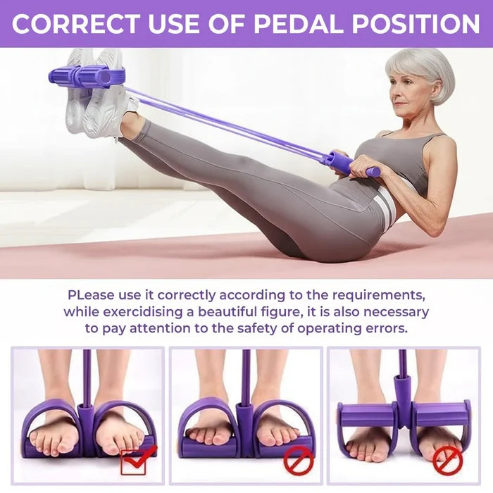 Multifunction Pedal Resistance Band (PINK)