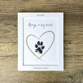 Personalised Framed Pet Paw Print Keepsake With Ink Kit