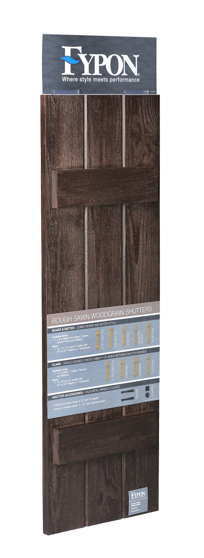 Rough Sawn Beam & Shutter Kit (Cedar and Coffee Bean Stains)