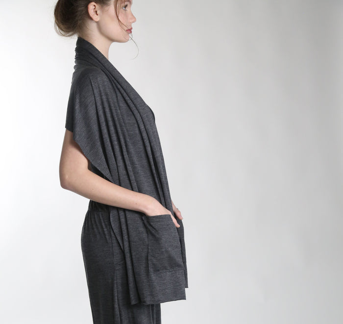 SaunaMekko Merino Wool Pocket Shawl - Superior Saunas