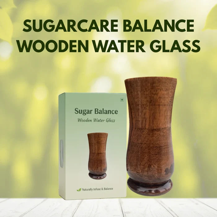 Sugar Balance Wooden Water Glass (100% Natural)