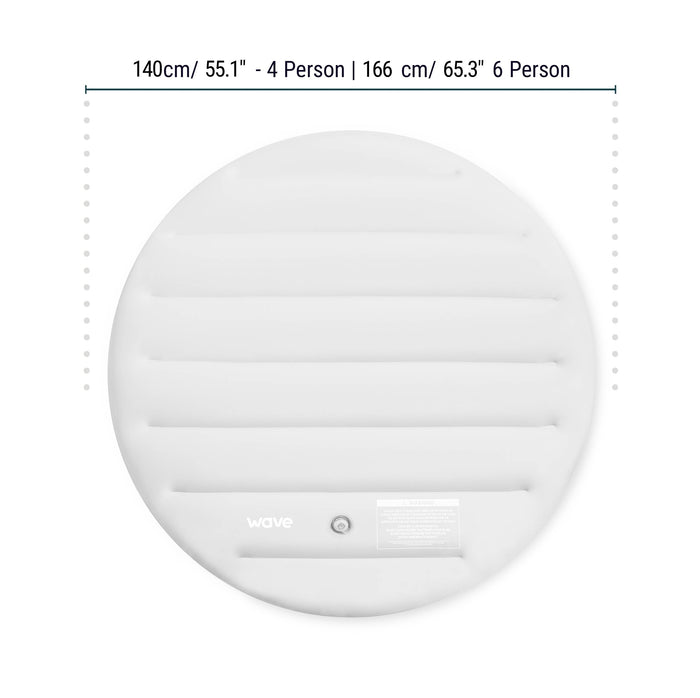 Thermally Efficient Inflatable Cover | Round | White Covers Wave Spas