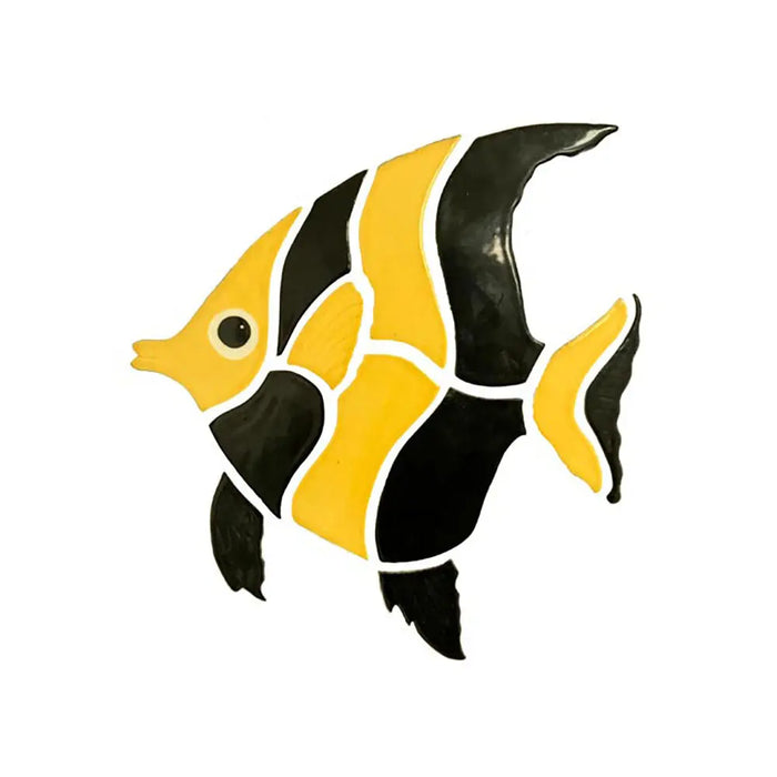 Mosaic Angel Fish 13x14 Fujiwa