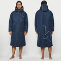 Wave 3 in 1 Hot Tub Changing Robe | Waterproof & Windproof | Unisex Robes Wave Spas USA Navy Small